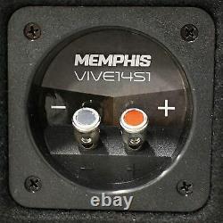 Memphis Audio Single 14 Loaded Enclosure 4400W Max 1 Ohm VIV Series VIVE14S1