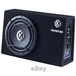 Memphis Sa112sp 12 Loaded 500w Enclosed Subwoofer Bass Speaker Box Amplifier