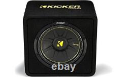 NEW Kicker 44VCWC124 Single 12, 4 ohm, Ported CompC Loaded Subwoofer Box, 300W