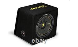 NEW Kicker 44VCWC124 Single 12, 4 ohm, Ported CompC Loaded Subwoofer Box, 300W