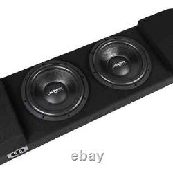 New Dual 12 1600w Loaded Sub Box Fits 2017-2024 Ford Super Duty Supercrew Cab