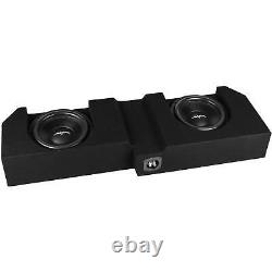 New Dual 12 1600w Loaded Sub Box Fits 2019-2024 Chevy Silverado Crew Cab