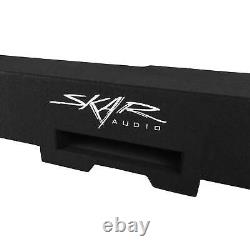 New Dual 12 1600w Loaded Sub Box Fits 2019-2024 Chevy Silverado Crew Cab