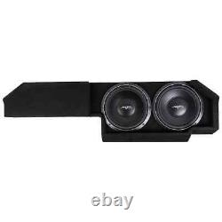 New Dual 12 2000w Max Loaded Sub Box Fits 2019-2024 Chevy Silverado Double Cab