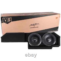 New Dual 12 2000w Max Loaded Sub Box Fits 2019-2024 Chevy Silverado Double Cab