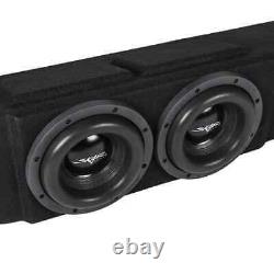 New Dual 8 1200w Max Loaded Sub Box Fits 2014-2018 Chevy Silverado Crew Cab