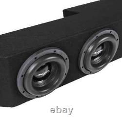 New Dual 8 1200w Max Loaded Sub Box Fits 2019-2024 Chevy Silverado Double Cab