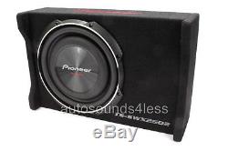 New Pioneer TS-SWX2502 1200 Watts 10 Loaded Shallow Truck Subwoofer Enclosure