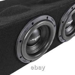 New Quad 8 3200w Loaded Sub Box Fits 2017-2024 Ford Super Duty Supercrew Cab