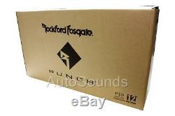New Rockford Fosgate P3S-1X12 400W Loaded 12 Shallow Enclosure With P3SD2-12