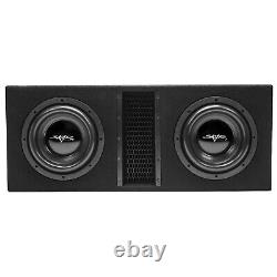 New Skar Audio Evl-2x10d4 Dual 10 4000w Dual 4 Ohm Loaded Subwoofer Enclosure