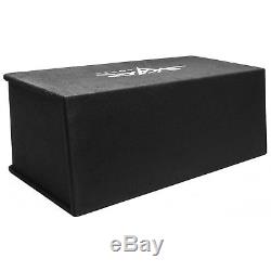 New Skar Audio Sdr-2x12d4 Dual 12 2400w Dual 4 Ohm Loaded Subwoofer Enclosure