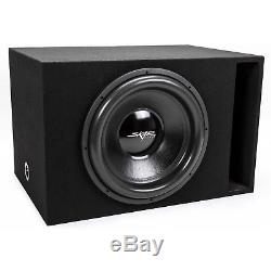 New Skar Audio Single 18 2500 Watt D4 Ohm Vented Loaded Subwoofer Box Black