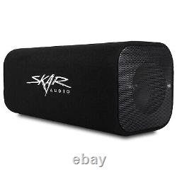 New Skar Audio Sk8tbv Single 8 400w Max Power Dual Voice Coil Vented Bass Tube
