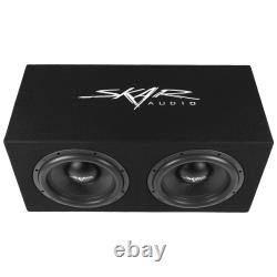 New Skar Audio Svr-2x12d4 Dual 12 3200 Watt Loaded Ported Subwoofer Enclosure