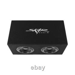 New Skar Audio Svr-2x8d4 Dual 8 1600 Watt Loaded Ported Subwoofer Enclosure
