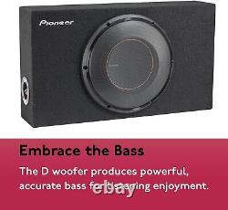 PIONEER TS-D10LB Powerful 10 Pre-Loaded Subwoofer with Sealed Enclosure