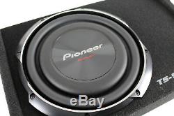 Pioneer 10 Inch 1200 watt shallow mount subwoofer pre-loaded sub carpeted