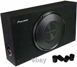 Pioneer TS-A3000LB 1500W 12 Loaded Shallow Under Seat Truck Subwoofer Enclosure