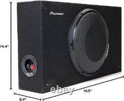 Pioneer TS-SWX2502 10 inch Shallow-Mount Pre-Loaded Enclosure Subwoofer