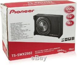 Pioneer TS-SWX2502 1200 Watt 10 Shallow-Mount Single 4 ohm Loaded Enclosure NEW