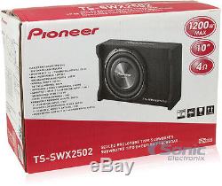 Pioneer TS-SWX2502 300W RMS 10 Single 4 ohm Shallow Loaded Subwoofer Enclosure