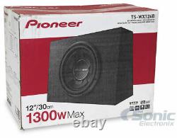 Pioneer TSWX126B 1300W 4-Ohm Single Voice Coil 12 Loaded Subwoofer Enclosure