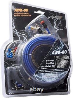 PowerBass 10 Inch Dual Vented Subwoofers with Amp and Wiring Kit