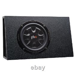 PowerBass 10 Subwoofer in Truck Enclosure with Amplifier and Wiring Kit