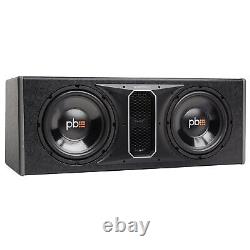 PowerBass Party Pack Dual 10 Subwoofers in vented enclosure with ASA3-400