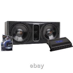 PowerBass Party Pack Dual 12 Subwoofers in vented enclosure with ASA3-400