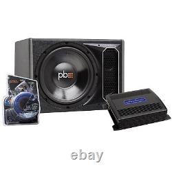 PowerBass Party Pack Single 12 Subwoofer in vented enclosure with ASA3-300