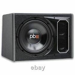 Powerbass PS-WB101 Single Vented 4-Ohm Loaded Subwoofer Enclosure 500W 10 Inches