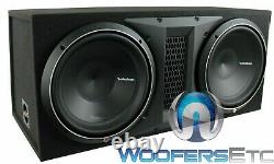 Rockford Fosgate P2-2x12 12 1600w Dual Loaded Subwoofers Bass Speakers Box New