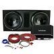 Rockford Fosgate R2-1200X1 + P32X12 Dual 12 Punch P3 Series Loaded Subwoofer