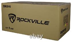 Rockville DK510 PACKAGE Dual 10 2400w K5 Car Subwoofer Enclosure+DB12 Amplifier