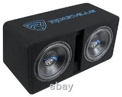 Rockville DK512 PACKAGE Dual 12 2800w K5 Car Subwoofer Enclosure+DB12 Amplifier