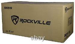 Rockville DK512 PACKAGE Dual 12 2800w K5 Car Subwoofer Enclosure+DB12 Amplifier