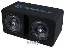 Rockville DV10K52 Dual 10 K5 2400w Car Subwoofers+Vented Sub Enclosure Box/2Ohm