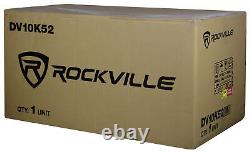 Rockville DV10K52 Dual 10 K5 Subwoofers+Vented Sub Enclosure+Alpine Amplifier