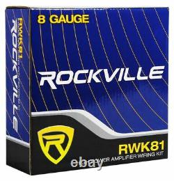 Rockville Ground Pounder 800 Watt Powered Dual 10 Loaded Car Subwoofer+Amp Kit