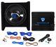 Rockville RV10.1D 500w 10 Loaded Car Subwoofer Enclosure+Mono Amplifier+Amp Kit