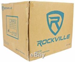 Rockville RV12.1A 600w 12 Loaded Car Subwoofer Enclosure+Mono Amplifier+Amp Kit