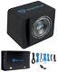 Rockville SK510 PACKAGE 10 1200w Loaded K5 Car Subwoofer Enclosure+DB11 Amp