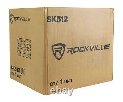 Rockville SK512 PACKAGE 12 1400w Loaded K5 Car Subwoofer Enclosure+DB11 Amp