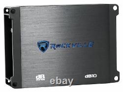 Rockville SK58 PACKAGE 8 800w Loaded K5 Car Subwoofer Enclosure+DB10 Amplifier