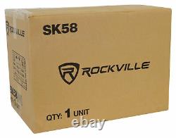 Rockville SK58 PACKAGE 8 800w Loaded K5 Car Subwoofer Enclosure+DB10 Amplifier