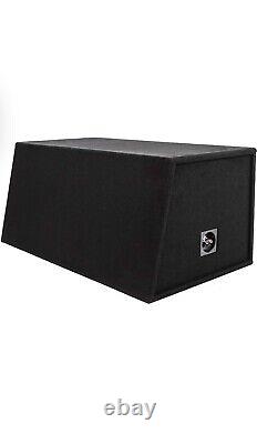 SKAR AUDIO DUAL 12 5,000 WATT COMPLETE BASS PKG With LOADED BOX AMP & WIRE KIT
