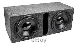 Skar Audio Dual 12 1000W Dual 2 Ohm Loaded Vented Subwoofer Enclosure Ix12D2