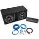 Skar Audio Dual 15 2500 Watt Complete Subwoofer Loaded Vented Box And Amplifier